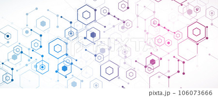 Technology banner design with hexagons abstract background. Technology banner design with hexagons abstract background. 106073666