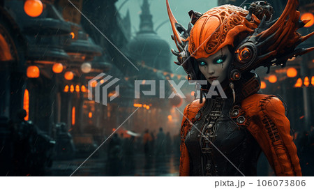 Futuristic halloween monster Futuristic halloween monster 106073806