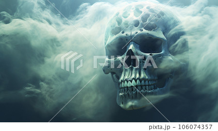 Skull with smoke Skull with smoke 106074357