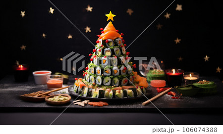 Rolls made as Christmas Tree 106074388