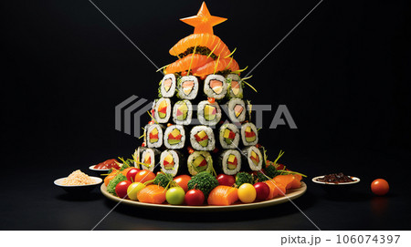 Rolls made as Christmas Tree 106074397