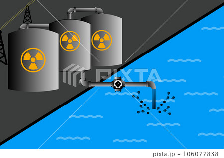 原子力発電所の処理水を放出 原子力発電所の処理水を放出 106077838