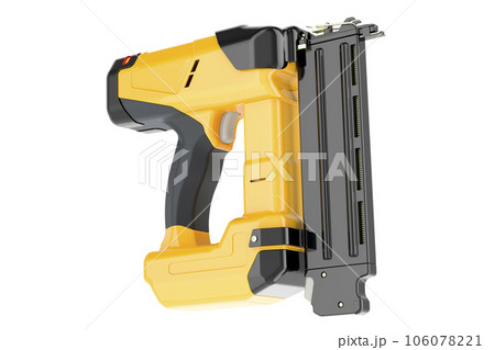 Yellow Electric Brad Nailer, 3D rendering 106078221