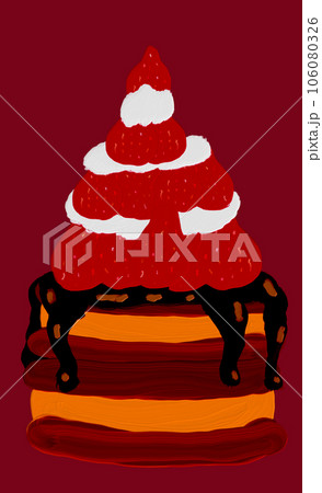 苺のホットケーキ(赤) 苺のホットケーキ(赤) 106080326