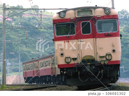 函館本線 朝里―張碓 国鉄 キハ56-119(苗穂) 函館本線 朝里―張碓 国鉄 キハ56-119(苗穂) 106081302