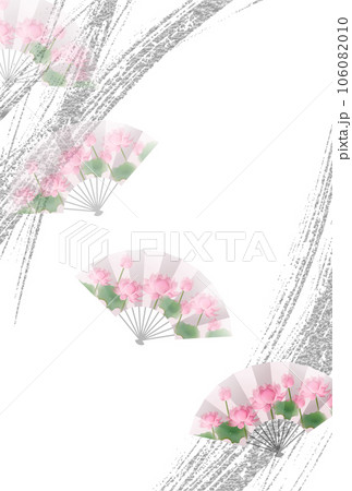 喪中 蓮 はがき 和柄 背景 喪中 蓮 はがき 和柄 背景 106082010
