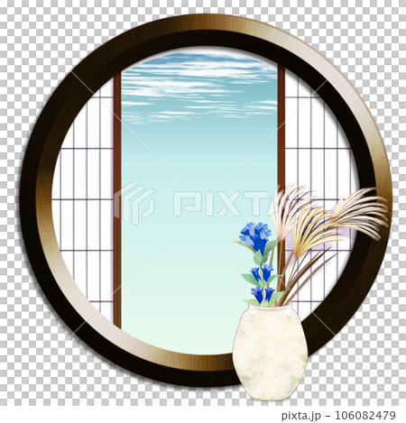 秋季裝飾圓窗3 106082479