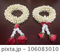 beautiful garland with red roses 106083010