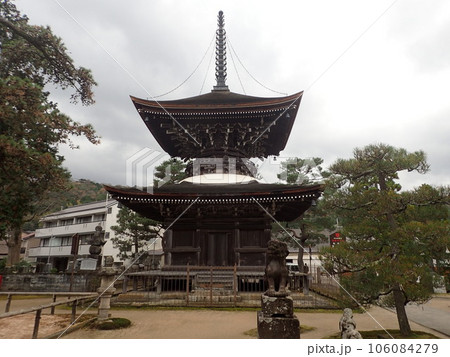 天橋立の南、京都府宮津市にある臨済宗、妙心寺派の寺院で切戸、九世戸、知恵の文殊とも呼ばれる智恩寺 106084279