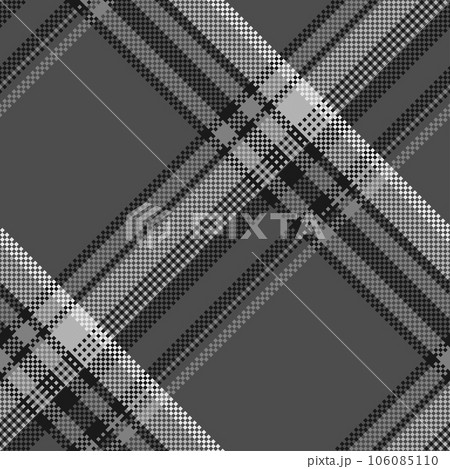 Black and white check plaid seamless vector pattern. Black and white check plaid seamless vector pattern. 106085110