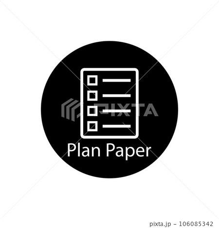 list paper icon vector 106085342