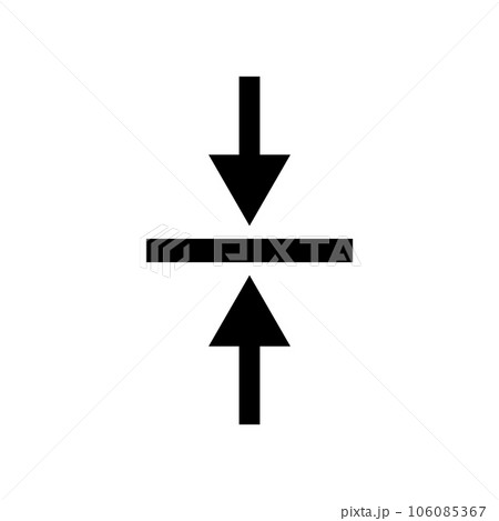 aligned icon vector aligned icon vector 106085367