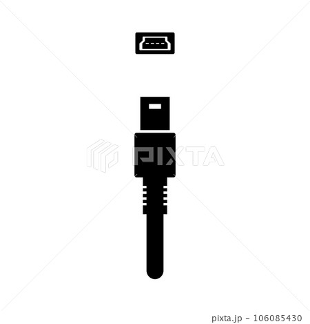 usb icon vector 106085430