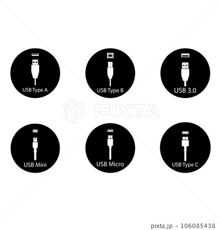 usb icon vector usb icon vector 106085438