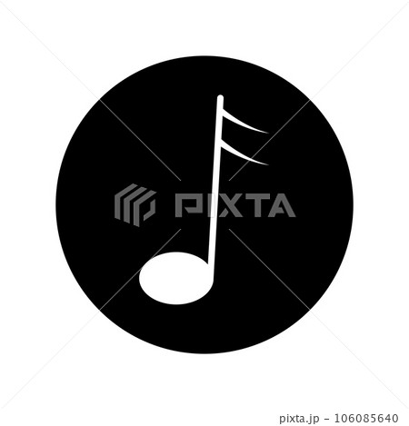 music note icon vector 106085640