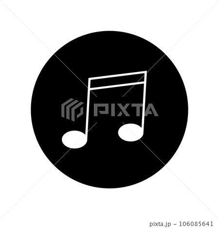 music note icon vector 106085641