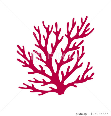 Finger leather coral with sharp edge aquarium and tank tropical decoration. Vector cartoon sea algae icon, underwater plant grown at sea bottom Finger leather coral with sharp edge aquarium and tank tropical decoration. Vector cartoon sea algae icon, underwater plant grown at sea bottom 106086227