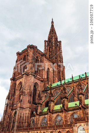 Strasbourg Cathedral or the Cathedral of Our Lady of Strasbourg in Strasbourg, France 106087719
