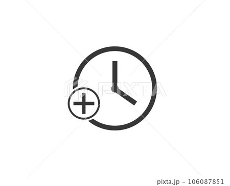 Overtime, time icon. Vector illustration. Overtime, time icon. Vector illustration. 106087851