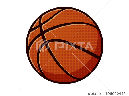 シンプルなバスケットボールのイラスト 106090445