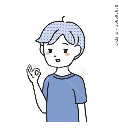 OKサインをする男性 106093638