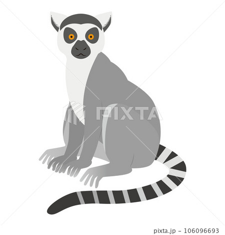 ワオキツネザルのイラスト 106096693