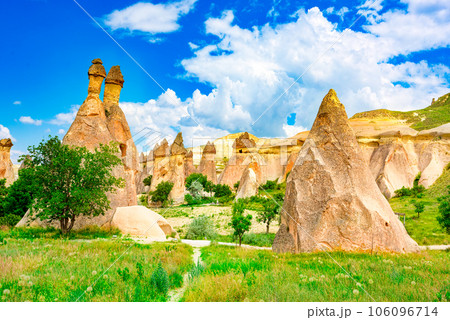 Place in Cappadocia-Fairy Chimneys (Pasabag Valley). Place in Cappadocia-Fairy Chimneys (Pasabag Valley). 106096714