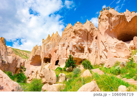 Unique natural place in Cappadocia-Zelve Open Air Museum. Turkiye. Unique natural place in Cappadocia-Zelve Open Air Museum. Turkiye. 106096719