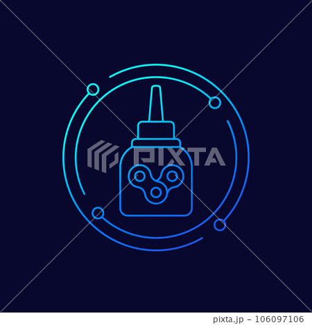 lubricant, oiler icon, linear design lubricant, oiler icon, linear design 106097106