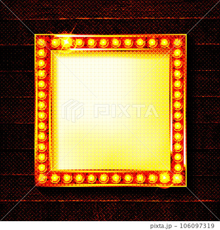 gold colored vector retro looks frame template. 106097319