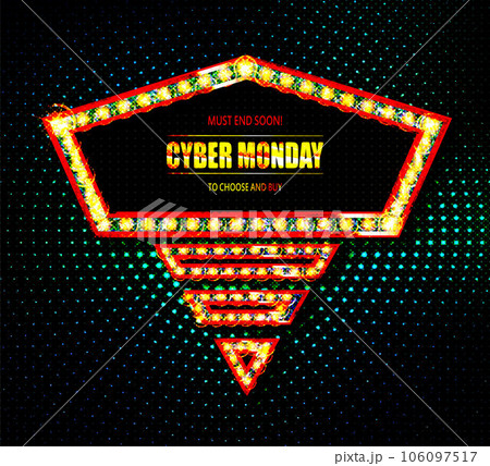 Cyber Monday banner. Promotion sale poster 106097517