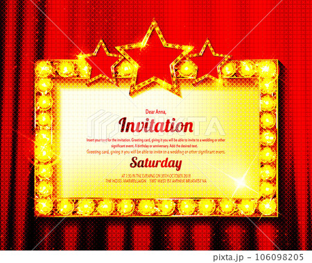 Retro rectangular banner sign with frameのイラスト素材 [106098205] - PIXTA