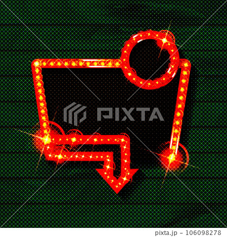 Retro light sign. Retro light sign. 106098278