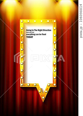 Shining isolated retro bulb light frame Shining isolated retro bulb light frame 106098814