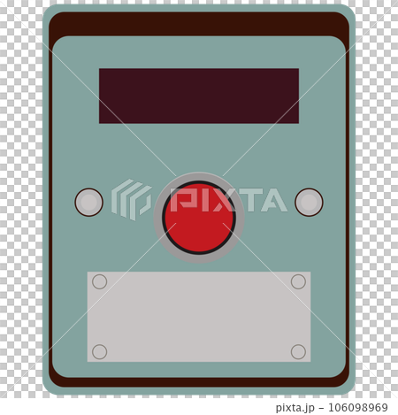 Push-button traffic light illustration material vector 106098969