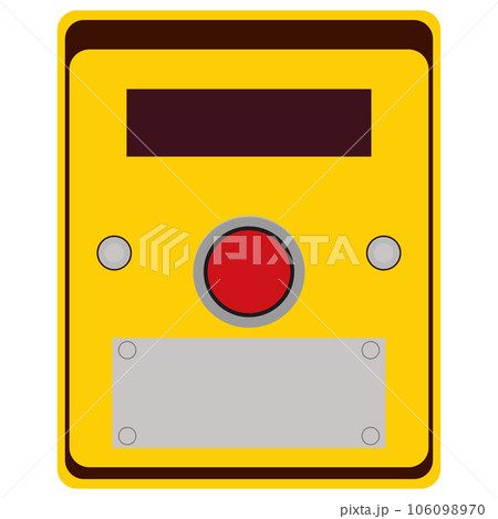 押しボタン式信号機のイラスト素材　ベクター 106098970