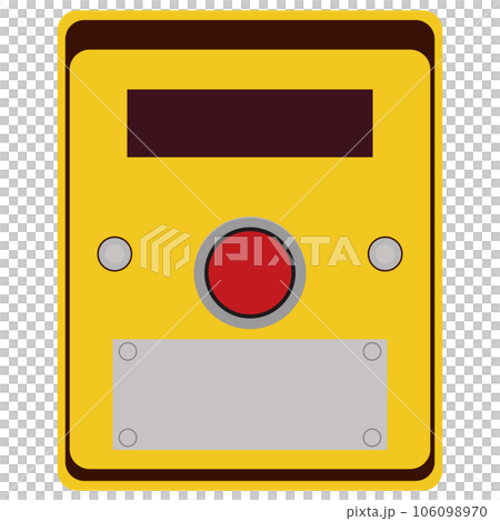 押しボタン式信号機のイラスト素材　ベクター 106098970