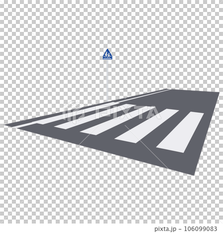 Pedestrian crossing illustration material vector Pedestrian crossing illustration material vector 106099083