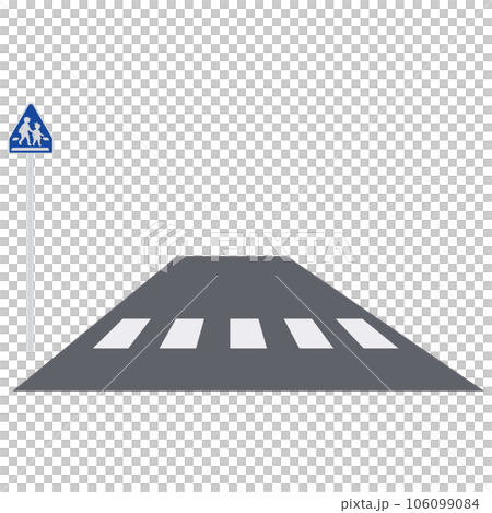 Pedestrian crossing illustration material vector Pedestrian crossing illustration material vector 106099084