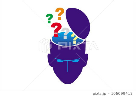 thinker, thinking head 106099415