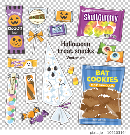 Halloween, sweets, vector 106103164