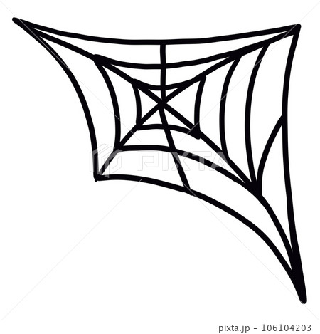 spider web line art 106104203