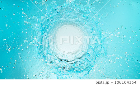 Freeze Motion of Rotating Water in Twister Shape. Filmed on High Speed Cinema Camera, 1000 fps. 106104354