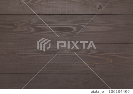 ダークブラウンの杉板の木目背景 ダークブラウンの杉板の木目背景 106104406
