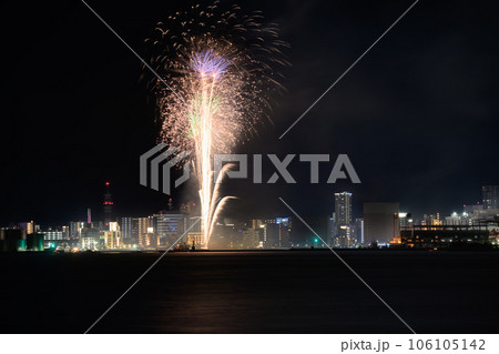 わっしょい百万夏まつり前夜祭の美しい打上花火大会2023 わっしょい百万夏まつり前夜祭の美しい打上花火大会2023 106105142