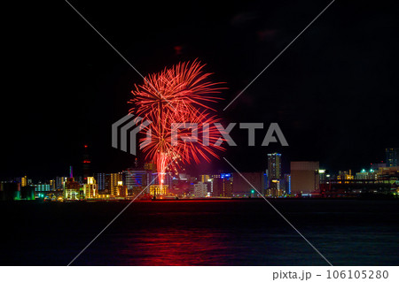 わっしょい百万夏まつり前夜祭の美しい打上花火大会2023 わっしょい百万夏まつり前夜祭の美しい打上花火大会2023 106105280