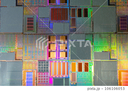 Silicon wafer for manufacturing semiconductor of integrated circuit. 106106053