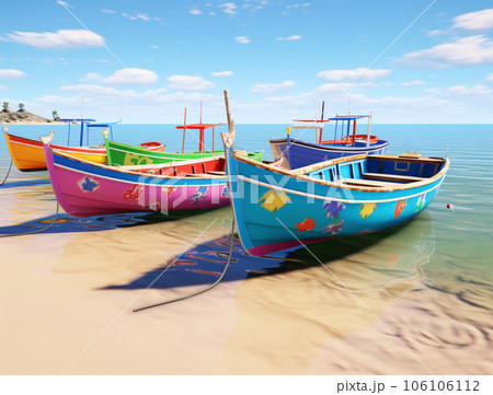 fishing boat on the beach 106106112