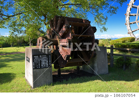 能登川水車　初代大水車の軸（滋賀県東近江市伊庭町） 106107054