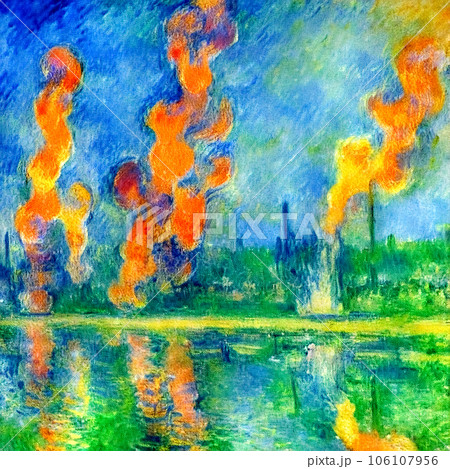 Abstract Fire Background Abstract art background 106107956